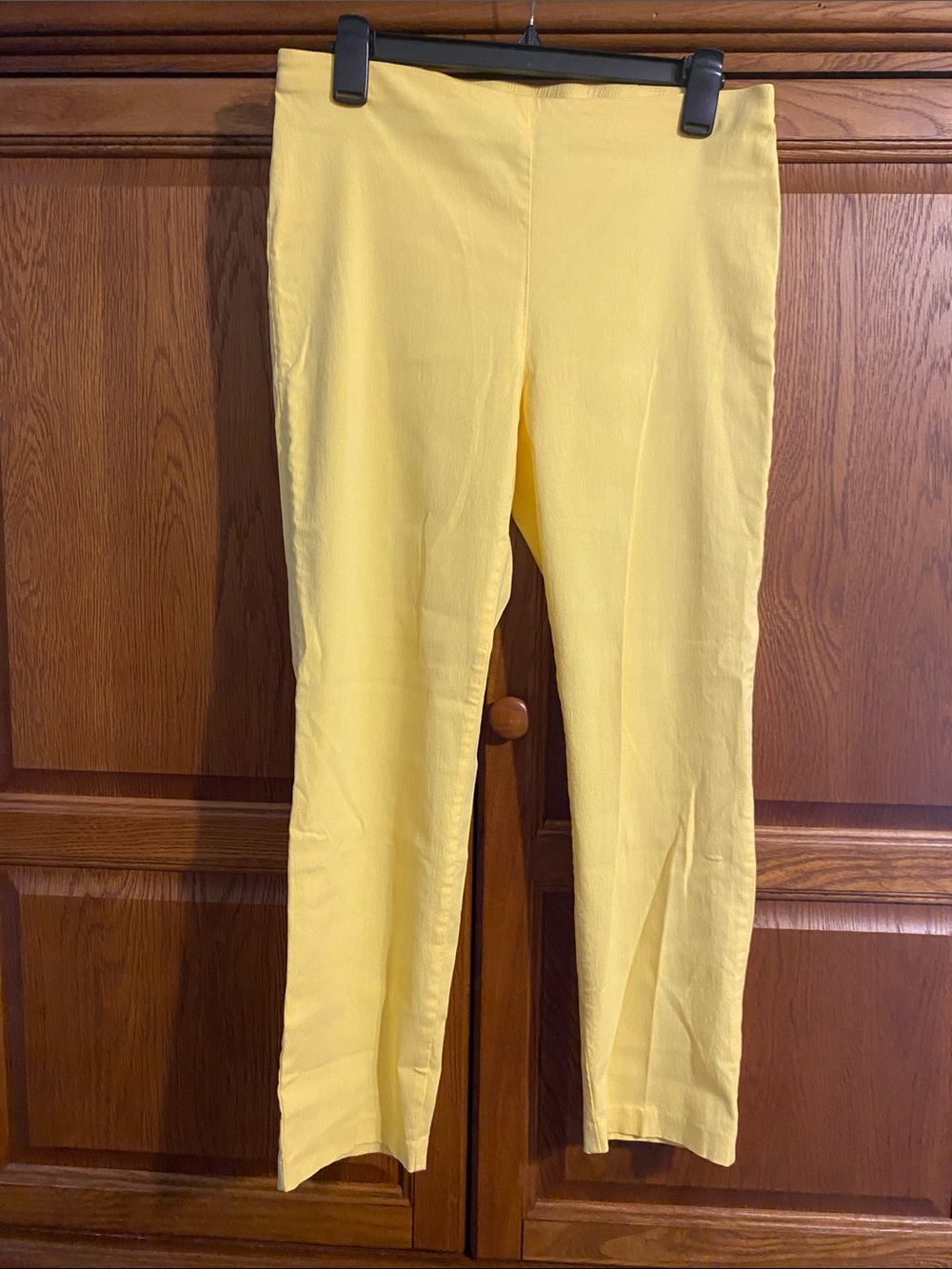 Attyre Bright Yellow Straight Leg Pull-On Pants